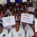 গোলাঘাটত ৭০০ এন এইছ এম কৰ্মচাৰীৰ প্ৰতিবাদ  দায়িত্বত থাকিও পৰিস্থিতি নিয়ন্ত্ৰণত ব্যৰ্থ মুখ্যমন্ত্ৰী